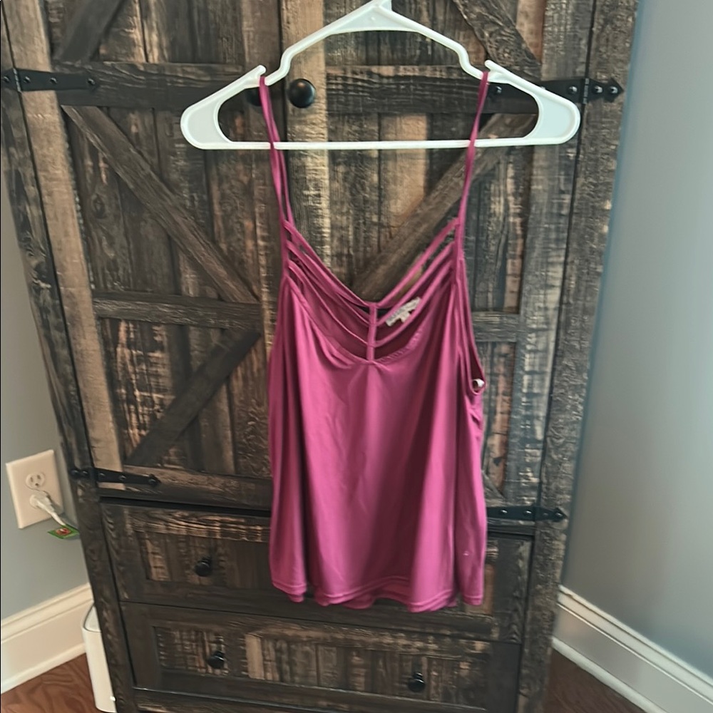 Women's Pink Strappy Top